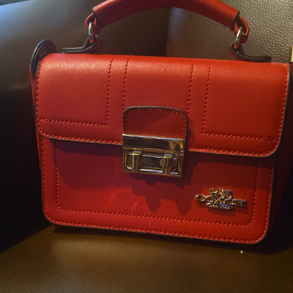 Coach Red Mini Bag with Structured Design - Picture 1 of 8